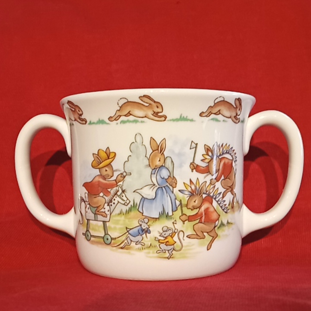 2 Piece Royal Doulton (U.K.) Bowl And Double Handled Mug. Model From 1936. - Picture 7 of 13